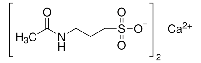 Acamprosate calcium United States Pharmacopeia (USP) Reference Standard, monograph mol wt. 400.48 (C10H20CaN2O8S2)