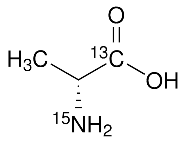 D-Alanine-1-13C, 15N 98 atom % 15N, 99 atom % 13C, 99% (CP)