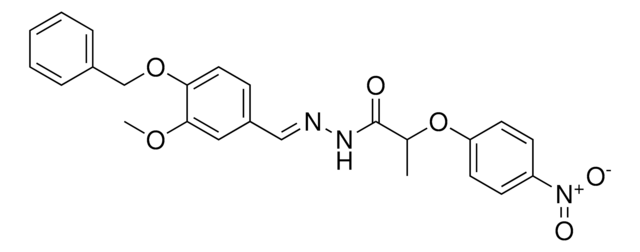 N'-(4-(BENZYLOXY)-3-METHOXYBENZYLIDENE)-2-(4-NITROPHENOXY)PROPANOHYDRAZIDE AldrichCPR