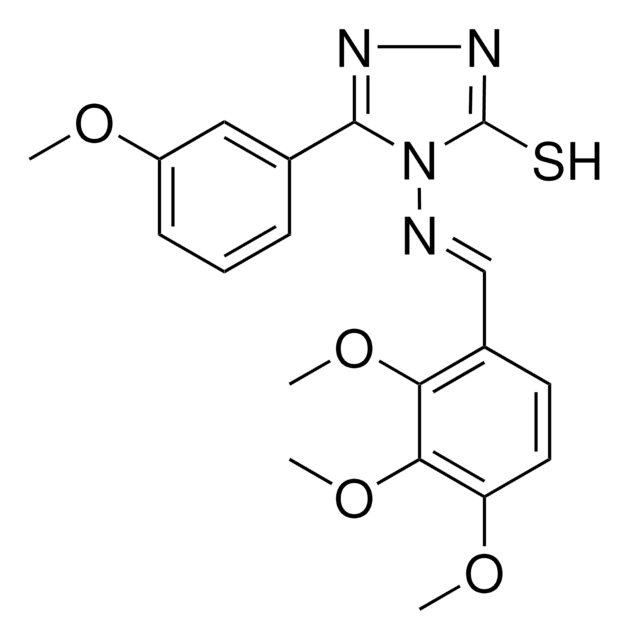 5-(3-METHOXYPHENYL)-4-{[(E)-(2,3,4-TRIMETHOXYPHENYL)METHYLIDENE]AMINO}-4H-1,2,4-TRIAZOLE-3-THIOL AldrichCPR