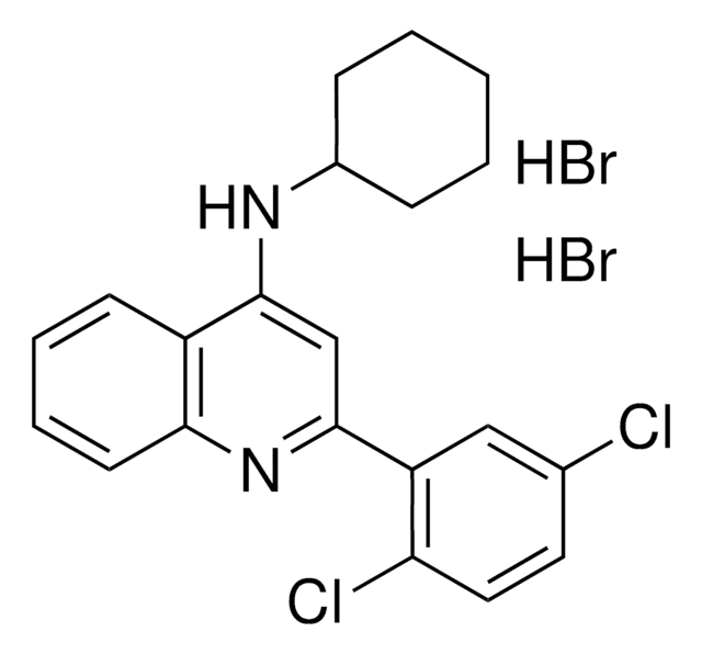 CYCLOHEXYL-(2-(2,5-DICHLORO-PHENYL)-QUINOLIN-4-YL)-AMINE, DI-HYDROBROMIDE AldrichCPR