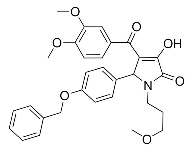 5-[4-(BENZYLOXY)PHENYL]-4-(3,4-DIMETHOXYBENZOYL)-3-HYDROXY-1-(3-METHOXYPROPYL)-1,5-DIHYDRO-2H-PYRROL-2-ONE AldrichCPR