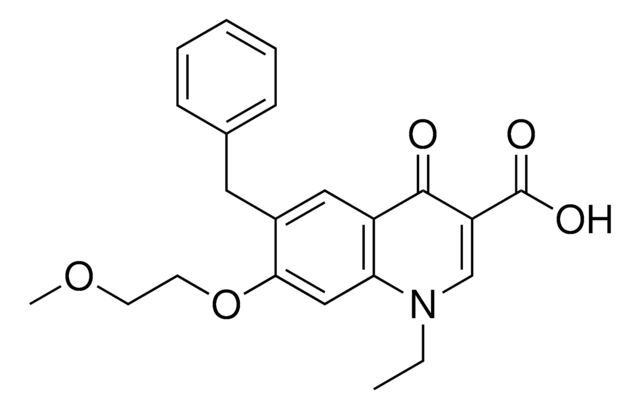 6-BENZYL-1-ETHYL-7-(2-METHOXYETHOXY)4-OXO-1,4-DIHYDRO-3-QUINOLINECARBOXYLIC ACID AldrichCPR