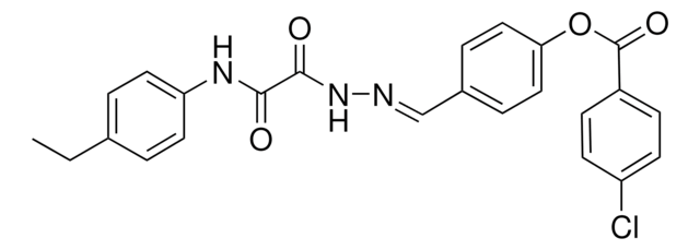 4-(2-((4-ETHYLANILINO)(OXO)ACETYL)CARBOHYDRAZONOYL)PHENYL 4-CHLOROBENZOATE AldrichCPR