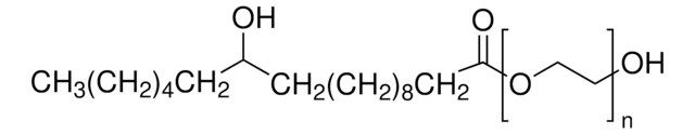12-Hydroxy-octadecanoicacid polymer with &#945;-hydro-&#969;-hydroxypoly(oxy-1,2-ethanediyl)