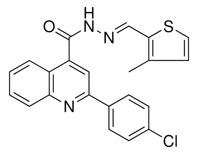 2-(4-CL-PH)-QUINOLINE-4-CARBOXYLIC ACID (3-ME-THIOPHEN-2-YLMETHYLENE)-HYDRAZIDE AldrichCPR