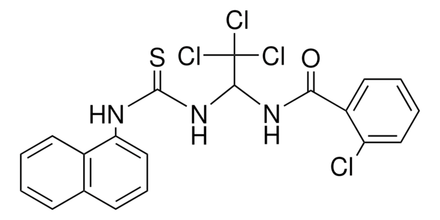 2-CHLORO-N-(2,2,2-TRICHLORO-1-(3-NAPHTHALEN-1-YL-THIOUREIDO)-ETHYL)-BENZAMIDE AldrichCPR