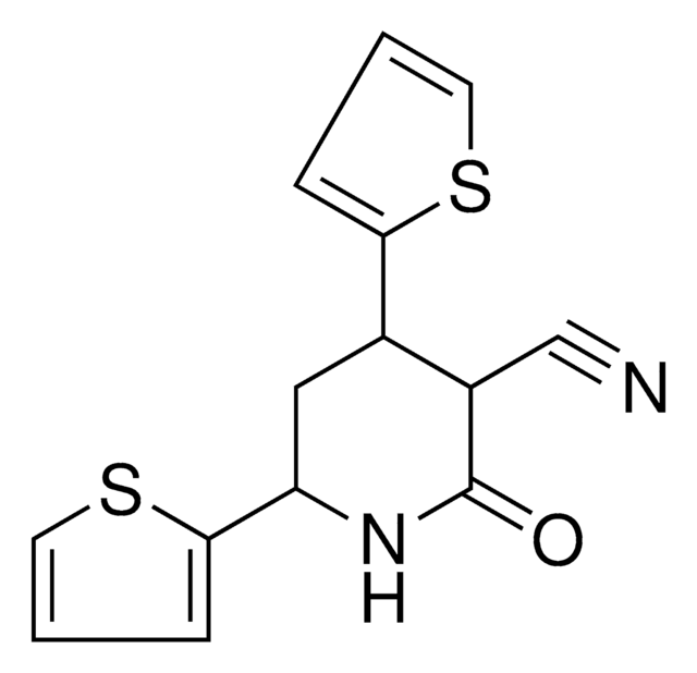 2-OXO-4,6-DI-THIOPHEN-2-YL-PIPERIDINE-3-CARBONITRILE AldrichCPR