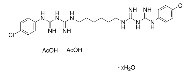 Chlorhexidine diacetate salt hydrate bis(biguanide) antimicrobial
