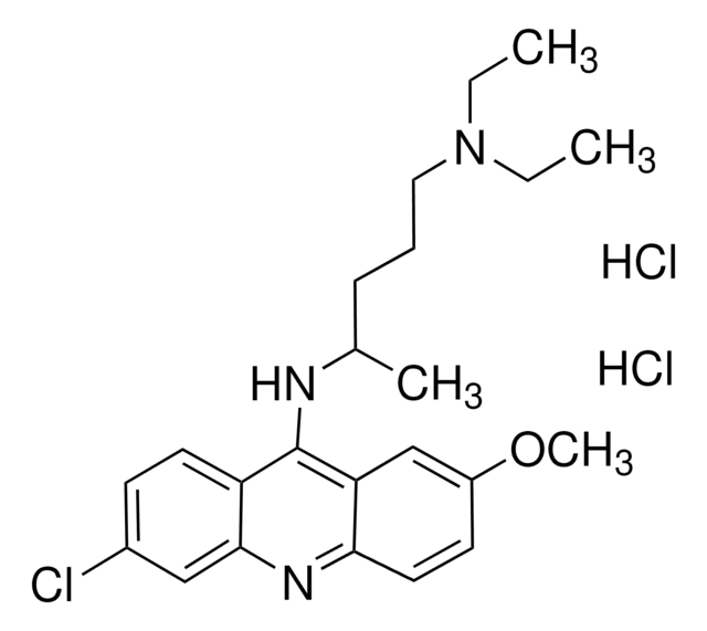 Quinacrine dihydrochloride A non-specific phospholipase A2 (PLA2) inhibitor.