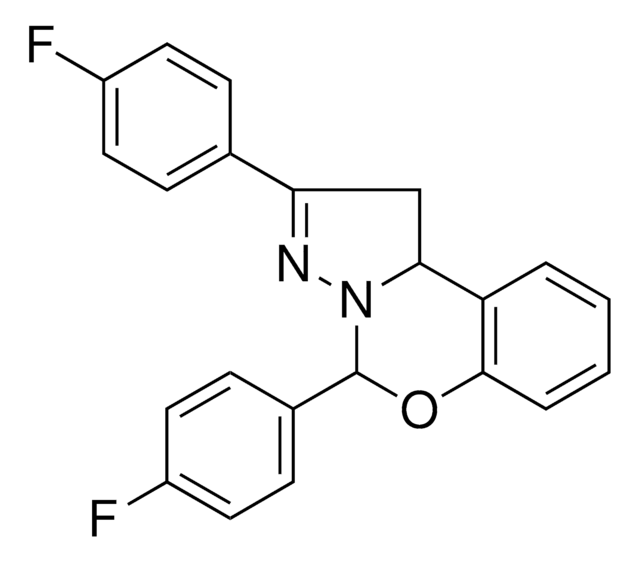 2,5-BIS(4-FLUOROPHENYL)-1,10B-DIHYDROPYRAZOLO(1,5-C)(1,3)BENZOXAZINE AldrichCPR