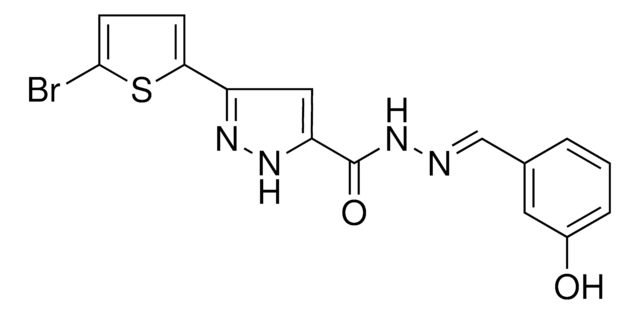 3-(5-BROMO-2-THIENYL)-N'-(3-HYDROXYBENZYLIDENE)-1H-PYRAZOLE-5-CARBOHYDRAZIDE AldrichCPR