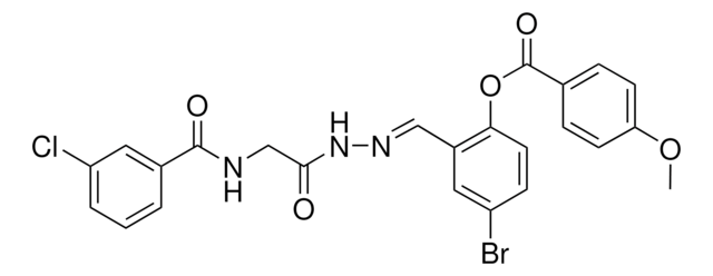 4-BR-2-(2-(((3-CHLOROBENZOYL)AMINO)AC)CARBOHYDRAZONOYL)PHENYL 4-METHOXYBENZOATE AldrichCPR