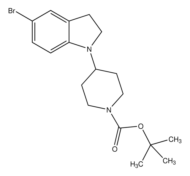 4-(5-Bromo-2,3-dihydro-indol-1-yl)-piperidine-1-carboxylic acid tert-butyl ester AldrichCPR
