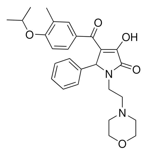 3-HYDROXY-4-(4-ISOPROPOXY-3-METHYLBENZOYL)-1-[2-(4-MORPHOLINYL)ETHYL]-5-PHENYL-1,5-DIHYDRO-2H-PYRROL-2-ONE AldrichCPR