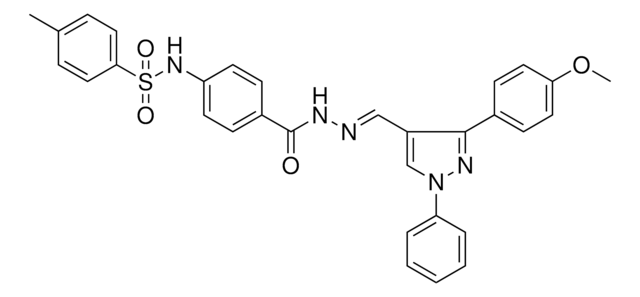 N-{4-[((2E)-2-{[3-(4-METHOXYPHENYL)-1-PHENYL-1H-PYRAZOL-4-YL]METHYLENE}HYDRAZINO)CARBONYL]PHENYL}-4-METHYLBENZENESULFONAMIDE AldrichCPR