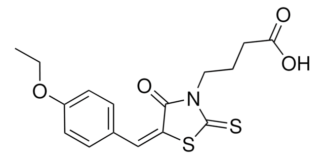 4-(5-(4-ETHOXYBENZYLIDENE)-4-OXO-2-THIOXO-1,3-THIAZOLIDIN-3-YL)BUTANOIC ACID AldrichCPR