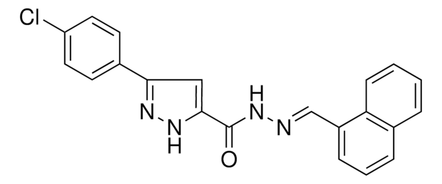 5-(4-CL-PHENYL)-2H-PYRAZOLE-3-CARBOXYLIC ACID NAPHTHALEN-1-YLMETHYLENE-HYDRAZIDE AldrichCPR