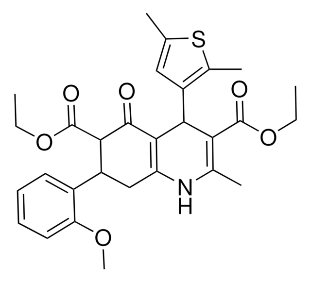 DIETHYL 4-(2,5-DIMETHYL-3-THIENYL)-7-(2-METHOXYPHENYL)-2-METHYL-5-OXO-1,4,5,6,7,8-HEXAHYDRO-3,6-QUINOLINEDICARBOXYLATE AldrichCPR