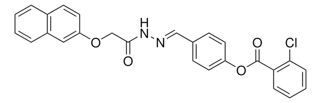 4-(2-((2-NAPHTHYLOXY)ACETYL)CARBOHYDRAZONOYL)PHENYL 2-CHLOROBENZOATE AldrichCPR