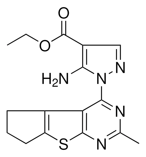 ETHYL 5-AMINO-1-(2-METHYL-6,7-DIHYDRO-5H-CYCLOPENTA[4,5]THIENO[2,3-D]PYRIMIDIN-4-YL)-1H-PYRAZOLE-4-CARBOXYLATE AldrichCPR