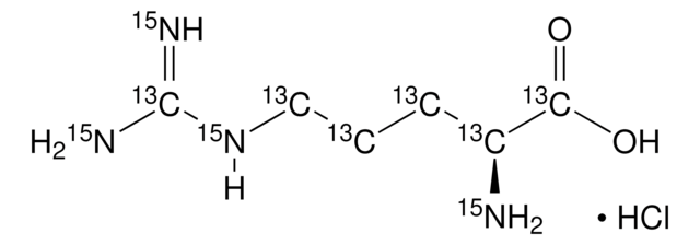 L-精氨酸-13C6,15N4 盐酸盐 99 atom % 13C, 99 atom % 15N, 95% (CP)