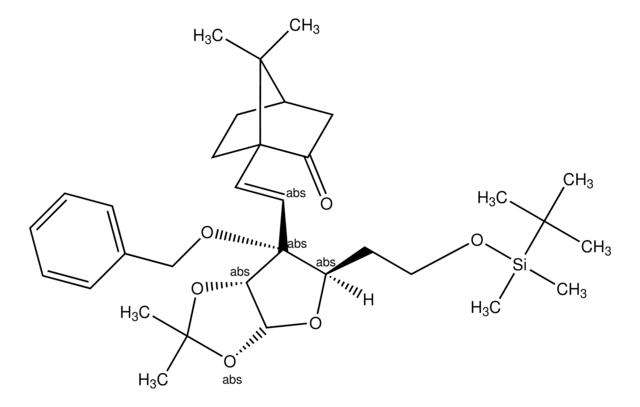 3-O-BENZYL-6-O-[TERT-BUTYL(DIMETHYL)SILYL]-5-DEOXY-3-C-[2-(7,7-DIMETHYL-2-OXOBICYCLO[2.2.1]HEPT-1-YL)VINYL]-1,2-O-(1-METHYLETHYLIDENE)-ALPHA-D-RIBO-HEXOFURANOSE AldrichCPR