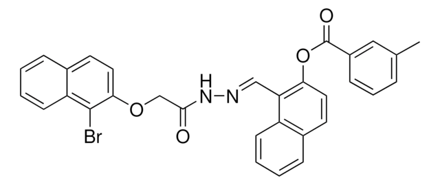 1-(2-(((1-BR-2-NAPHTHYL)OXY)ACETYL)CARBOHYDRAZONOYL)-2-NAPHTHYL 3-METHYLBENZOATE AldrichCPR