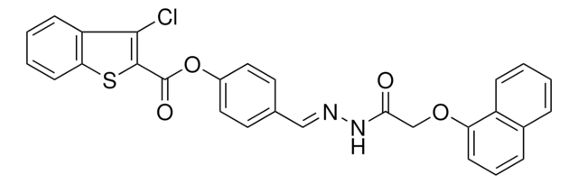 4-(2-((1-NAPHTHYLOXY)AC)CARBOHYDRAZONOYL)PH 3-CL-1-BENZOTHIOPHENE-2-CARBOXYLATE AldrichCPR