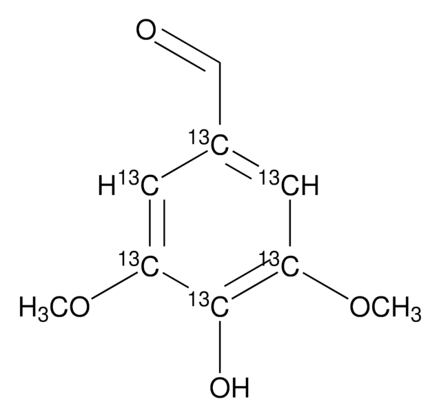 4-Hydroxy-3,5-dimethoxybenzaldehyde-(phenyl-13C6) 99 atom % 13C, 97% (CP)