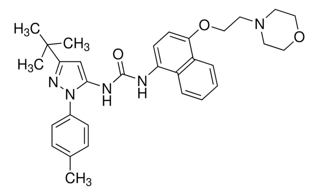 p38 MAP Kinase Inhibitor X, BIRB 796 The p38 MAP Kinase Inhibitor X, BIRB 796, also referenced under CAS 285983-48-4, controls the biological activity of p38 MAP Kinase. This small molecule/inhibitor is primarily used for Phosphorylation &amp; Dephosphorylation applications.