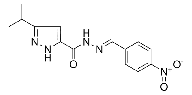 3-ISOPROPYL-N'-(4-NITROBENZYLIDENE)-1H-PYRAZOLE-5-CARBOHYDRAZIDE AldrichCPR