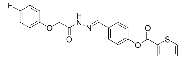 4-((2-(2-(4-FLUOROPHENOXY)AC)HYDRAZONO)METHYL)PHENYL 2-THIOPHENECARBOXYLATE AldrichCPR