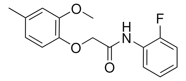 N-(2-FLUOROPHENYL)-2-(2-METHOXY-4-METHYLPHENOXY)ACETAMIDE AldrichCPR