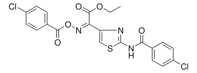 ETHYL (2Z)-{2-[(4-CHLOROBENZOYL)AMINO]-1,3-THIAZOL-4-YL}{[(4-CHLOROBENZOYL)OXY]IMINO}ETHANOATE AldrichCPR