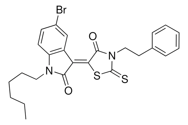 (3Z)-5-BROMO-1-HEXYL-3-[4-OXO-3-(2-PHENYLETHYL)-2-THIOXO-1,3-THIAZOLIDIN-5-YLIDENE]-1,3-DIHYDRO-2H-INDOL-2-ONE AldrichCPR