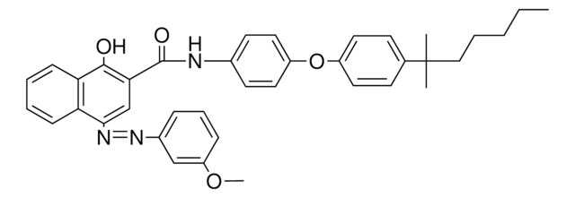 HO-(MEO-PHENYLAZO)-NAPHTHALENE-CARBOXYLIC ACID (((DIMETHYL-HEXYL)-PHO)-PH)-AMIDE AldrichCPR