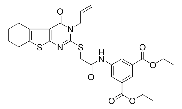 DIETHYL 5-({[(3-ALLYL-4-OXO-3,4,5,6,7,8-HEXAHYDRO[1]BENZOTHIENO[2,3-D]PYRIMIDIN-2-YL)SULFANYL]ACETYL}AMINO)ISOPHTHALATE AldrichCPR
