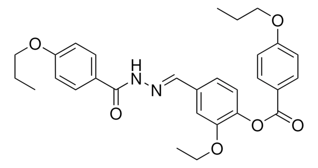 2-ETHOXY-4-(2-(4-PROPOXYBENZOYL)CARBOHYDRAZONOYL)PHENYL 4-PROPOXYBENZOATE AldrichCPR