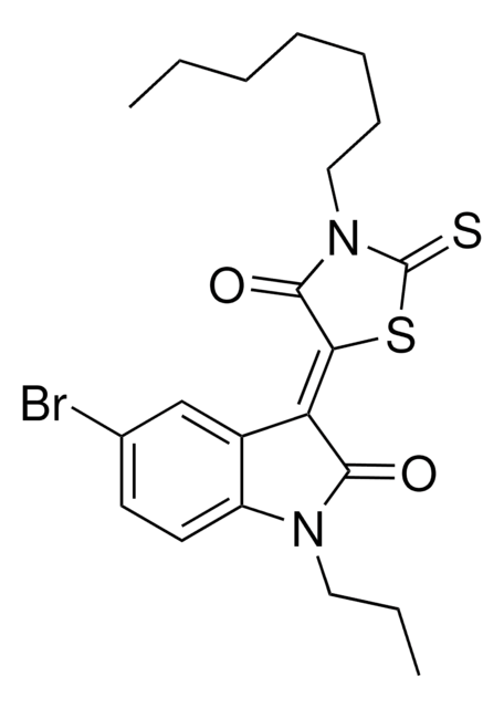 (3Z)-5-BROMO-3-(3-HEPTYL-4-OXO-2-THIOXO-1,3-THIAZOLIDIN-5-YLIDENE)-1-PROPYL-1,3-DIHYDRO-2H-INDOL-2-ONE AldrichCPR