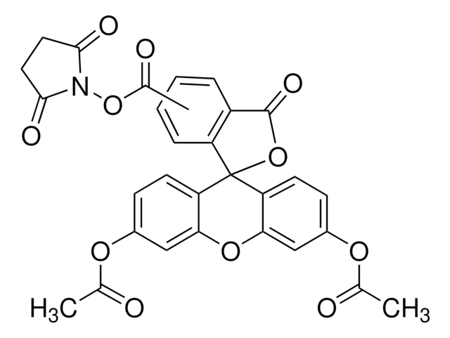 5(6)-羧基二乙酸荧光素 N-琥珀酰亚胺酯 BioReagent, suitable for fluorescence, &#8805;90% (HPLC)