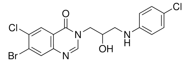 7-BROMO-6-CHLORO-3-(3-(4-CHLOROANILINO)-2-HYDROXYPROPYL)-4(3H)-QUINAZOLINONE AldrichCPR