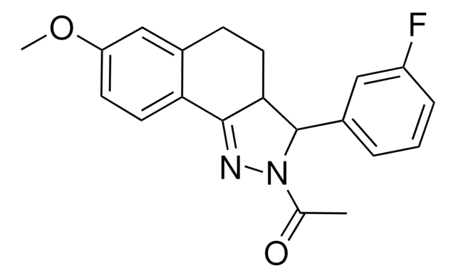 2-ACETYL-3-(3-FLUOROPHENYL)-7-METHOXY-3,3A,4,5-TETRAHYDRO-2H-BENZO(G)INDAZOLE AldrichCPR