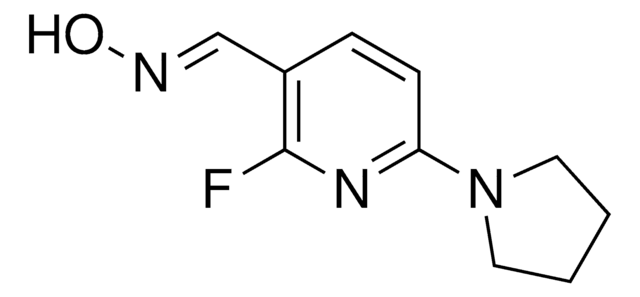 (E)-2-Fluoro-6-(pyrrolidin-1-yl)nicotinaldehyde oxime AldrichCPR