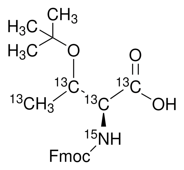 Fmoc-O-叔丁基-L-苏氨酸-13C4, 15N 98 atom % 15N, 99 atom % 13C, 97% (CP)