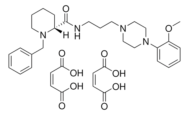 (2Z)-2-BUTENEDIOIC ACID COMPOUND WITH (2R)-1-BENZYL-N-{3-[4-(2-METHOXYPHENYL)-1-PIPERAZINYL]PROPYL}-2-PIPERIDINECARBOXAMIDE AldrichCPR
