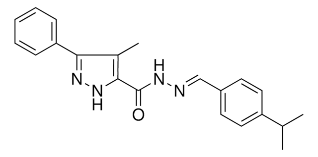 4-ME-5-PHENYL-2H-PYRAZOLE-3-CARBOXYLIC ACID (4-ISOPROPYL-BENZYLIDENE)-HYDRAZIDE AldrichCPR