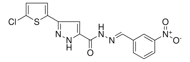 3-(5-CHLORO-2-THIENYL)-N'-(3-NITROBENZYLIDENE)-1H-PYRAZOLE-5-CARBOHYDRAZIDE AldrichCPR