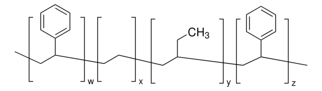 Polystyrene-block-poly(ethylene-ran-butylene)-block-polystyrene powder, average Mw ~118,000 by GPC, contains &gt;0.03% antioxidant as inhibitor