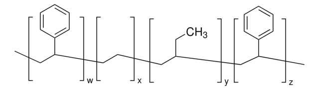 聚苯乙烯- 嵌段 - 聚乙烯（乙烯- ran - 丁烯）- 嵌段 - 聚苯乙烯 average Mw ~89,000 by GPC, powder (Coarse)